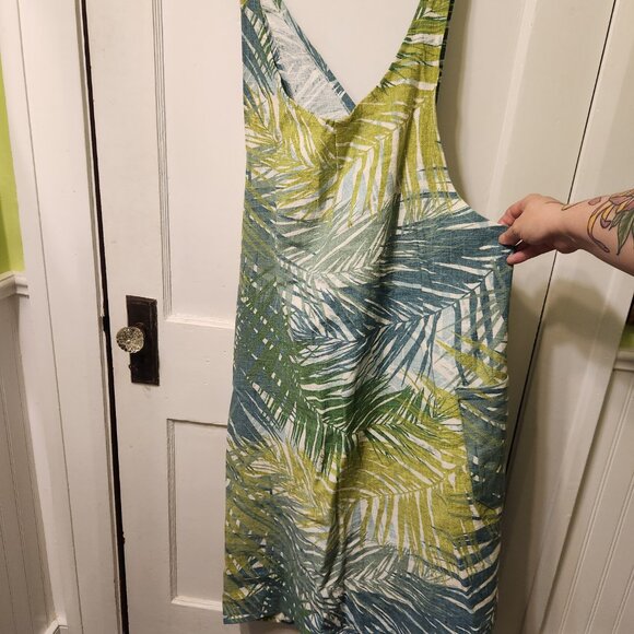 Cross backed tropical print apron - Picture 5 of 5